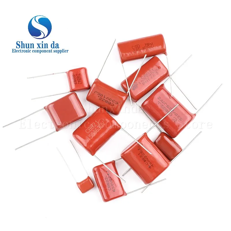 10 шт. CBB 630 В 1NF ~ мкФ 102J 103J 104J 105J 474J 223J 225J 475J 0 1 22NF 33NF 47NF 100NF 2 полипропиленовый