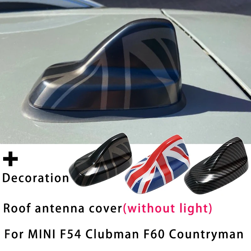 

The Black Flag Car Exterior Trim Antenna Decoration Cover Sticker For M Coope r F 54 club F 60 Country Auto Accessories