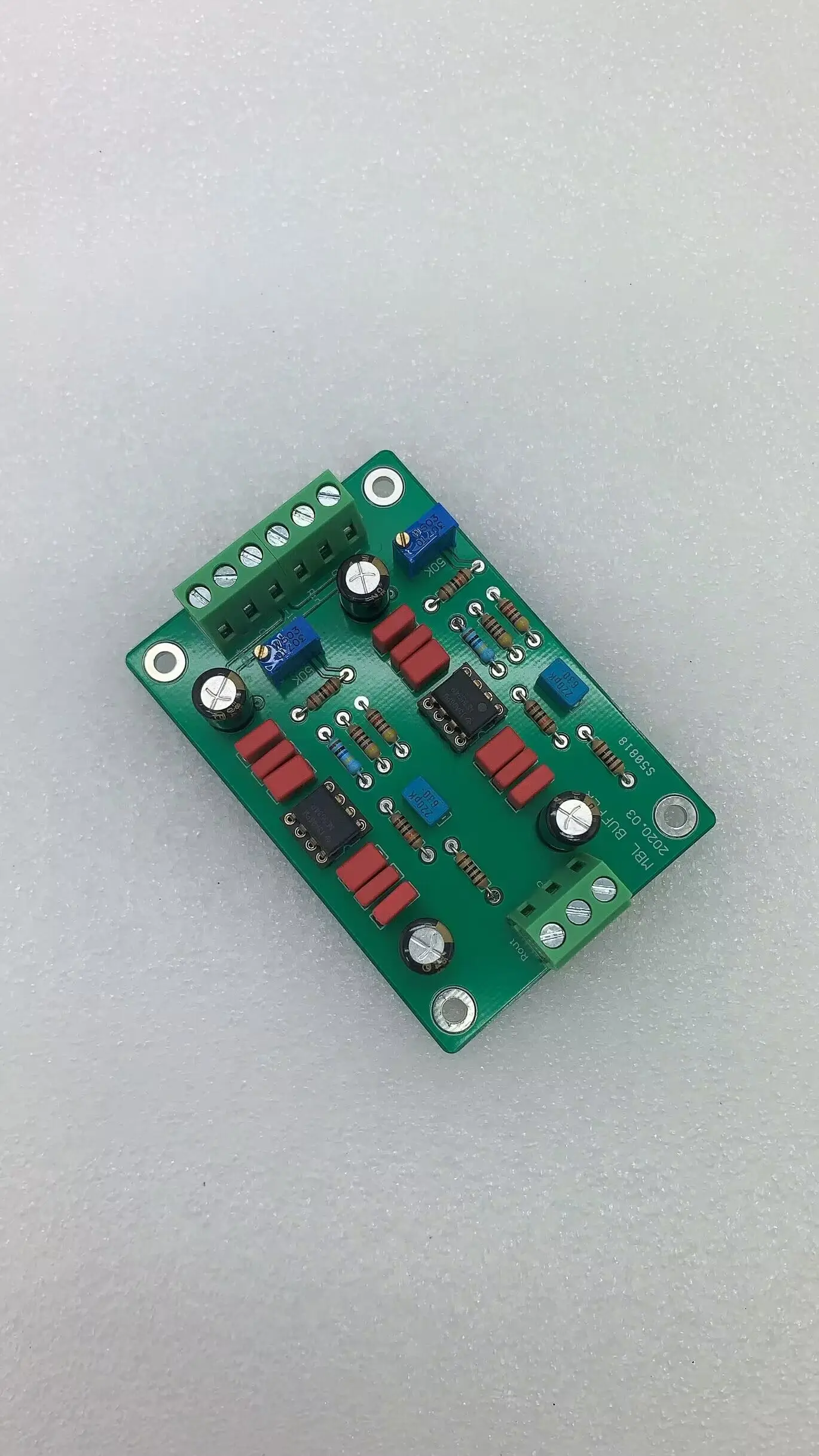 Собранный корпус предусилителя HIFI MBL6010D двухканальная буферная плата NE5534 OPA