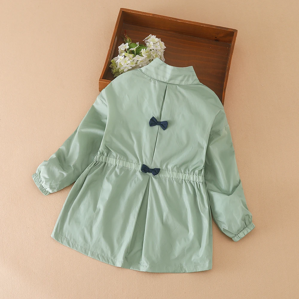 Пальто для девочек демисезонное длинное Детское пальто ветрозащитная куртка