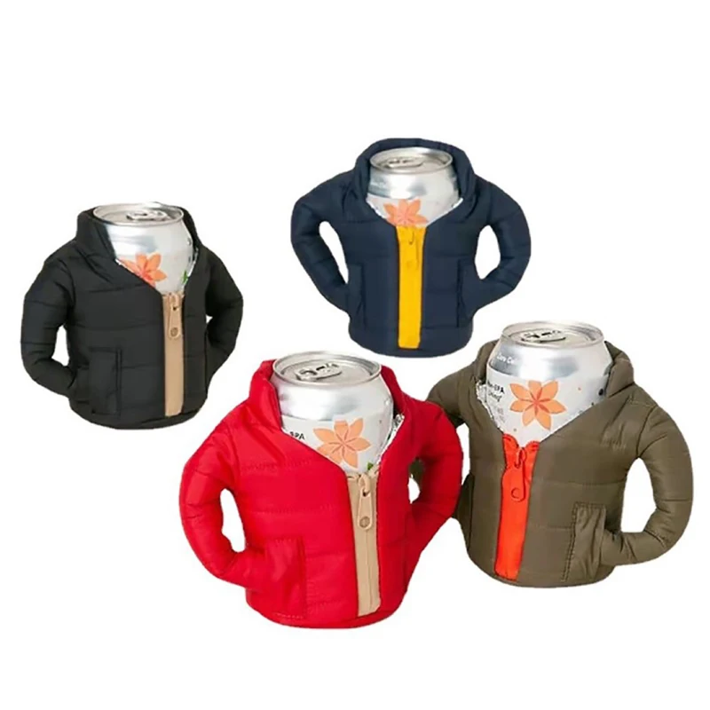 

Beverage Jacket Insulated Can Cooler Beer Insulation Hide a Beer Can Thermocoolers Beer Clothes Beer Jacket for Beer Cola Drinks