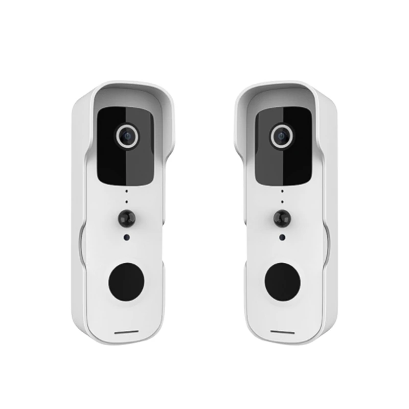 

Retail Rainproof Smart Wifi Video Doorbell Wireless 1080P Remote Home Monitoring With Intercom Doorbell(White)