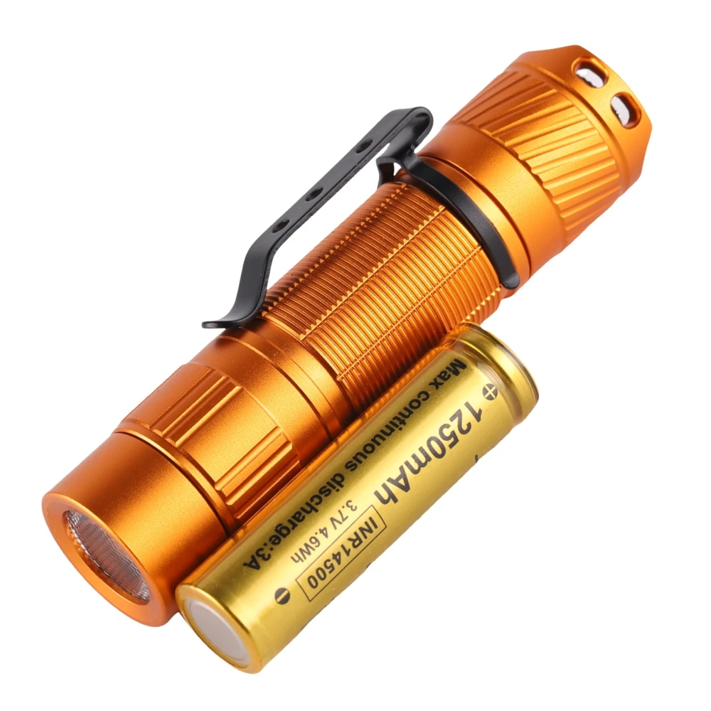 Оранжевый фонарик Convoy T5 AA 14500 с батареей | AliExpress
