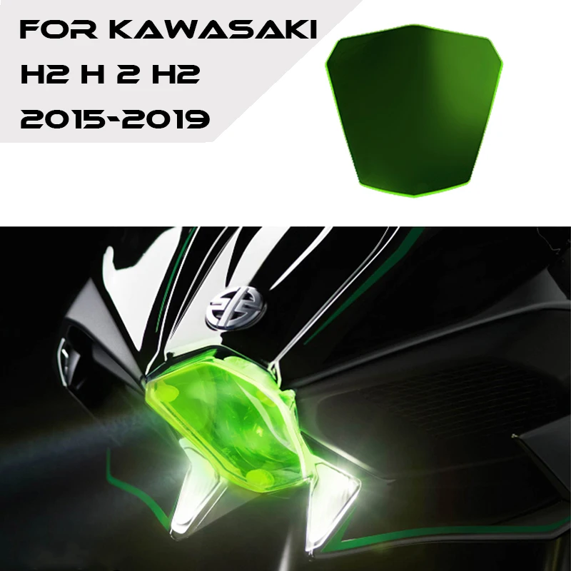 

MTKRACING FOR Kawasaki H2 H 2 h2 2015-2019 Motorcycle headlight protection cover shield screen lens