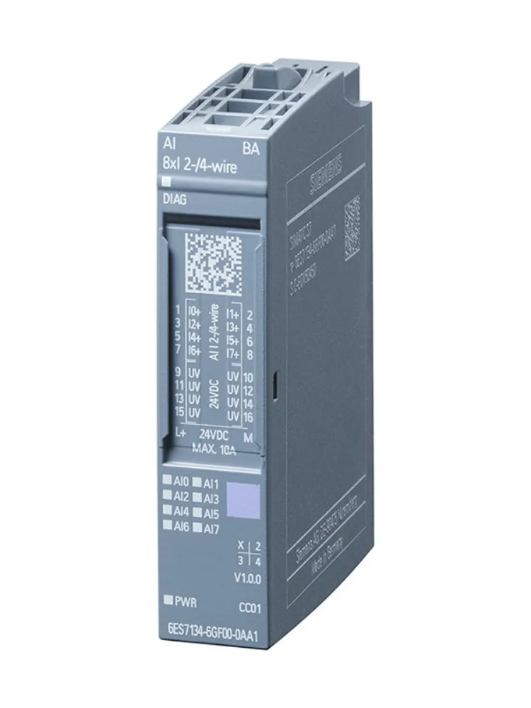 

SIEMENS SIMATIC ET 200SP, Analog input module, AI 8XI 2-/4-wire Basic 6ES7134-6GF00-0AA1