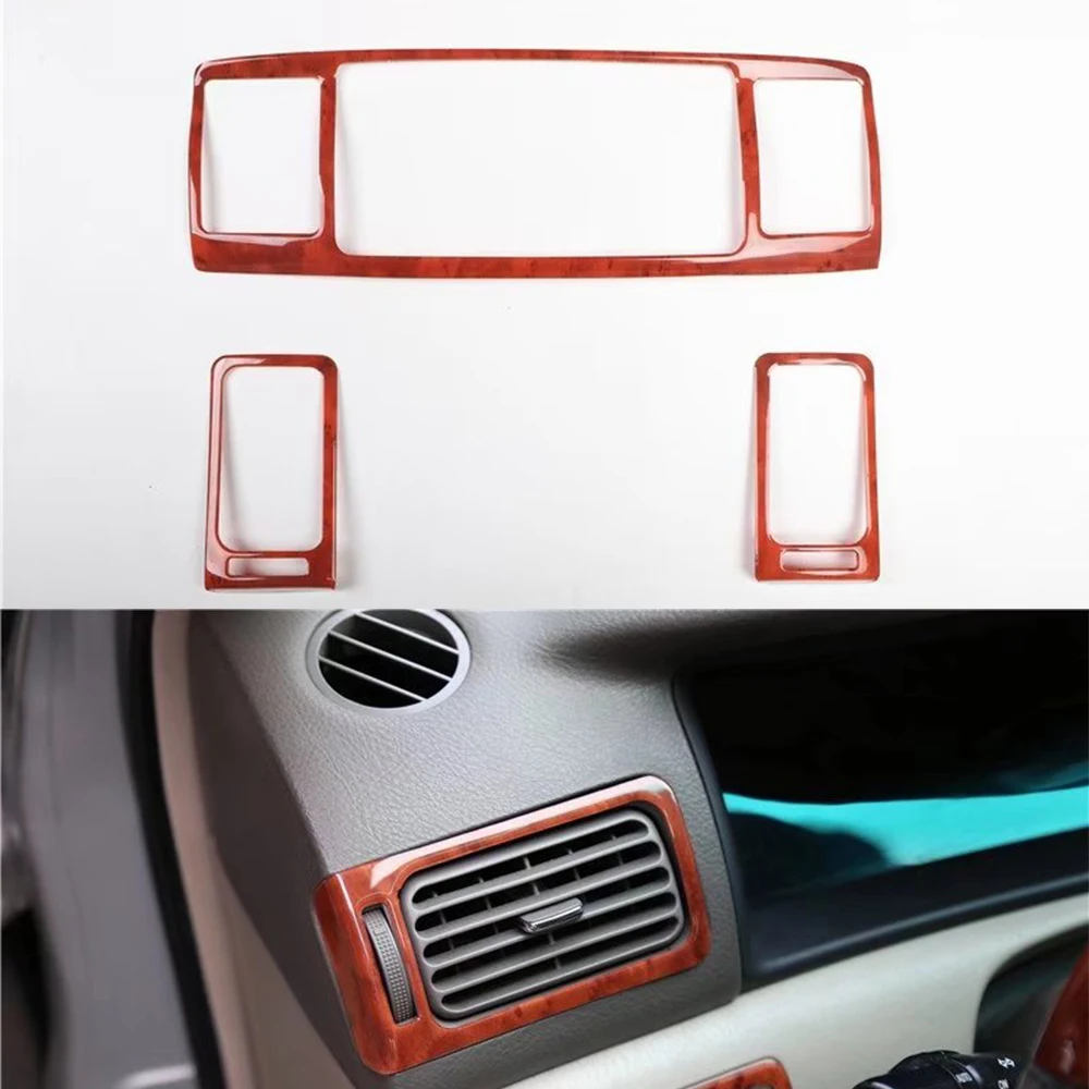

YAQUICKA For Toyota Corolla 2004-2006 Car Dashboard Central Side Air Conditioner Outlet Vent Frame Trim Styling ABS Moldings