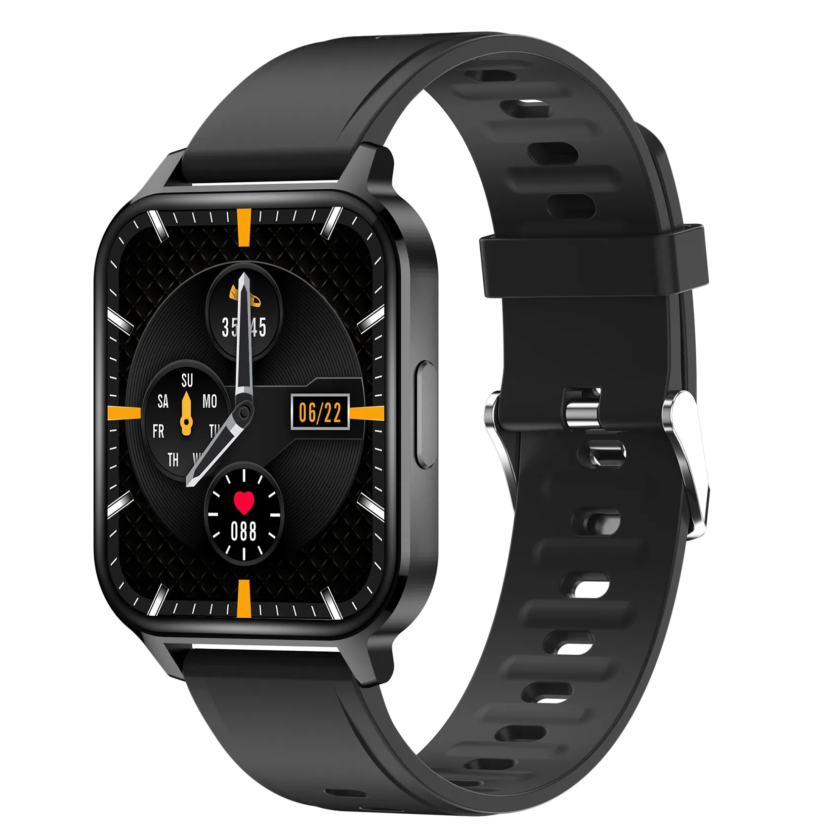 

Смарт-часы Q18 1,7 дюйма TFT HD 240X280 180 мАч батарея BLE5.0 IP68 Android 4,4 уличные спортивные часы черные