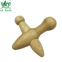 cn herb triangular wooden massager foot massage cone acupoint pressing wooden wooden meridian stick acupuncture stick