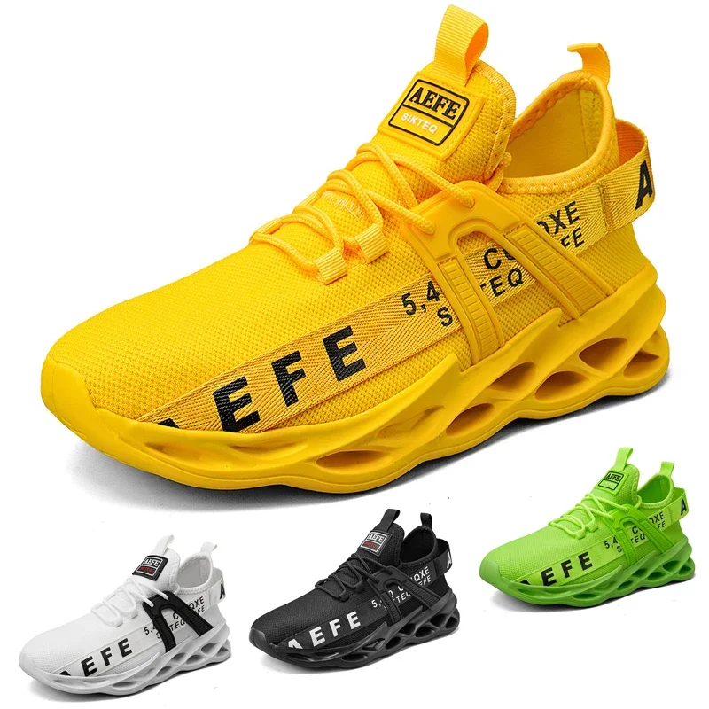 

Men's casual outdoor sports blades, soft, comfortable, lightweight, and breathable road running shoes with just one kick