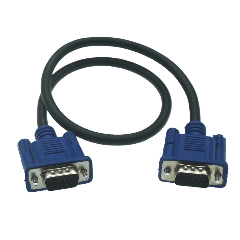 Короткий видеокабель VGA HD 15Pin D-Sub, удлиненная линия VGA между мужчинами и женщинами, 0,3 м, 3 м, 1,5 м, 5 м для монитора проектора компьютера, ТВ (art.: 3920cb7bf80ce) - 3920cb7bf80ce