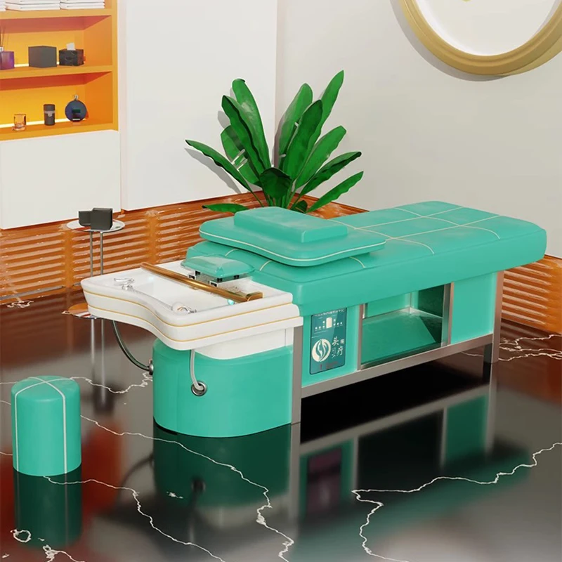 Кресло для мытья волос с эффектом циркуляции воды спа-кровать Водная терапия