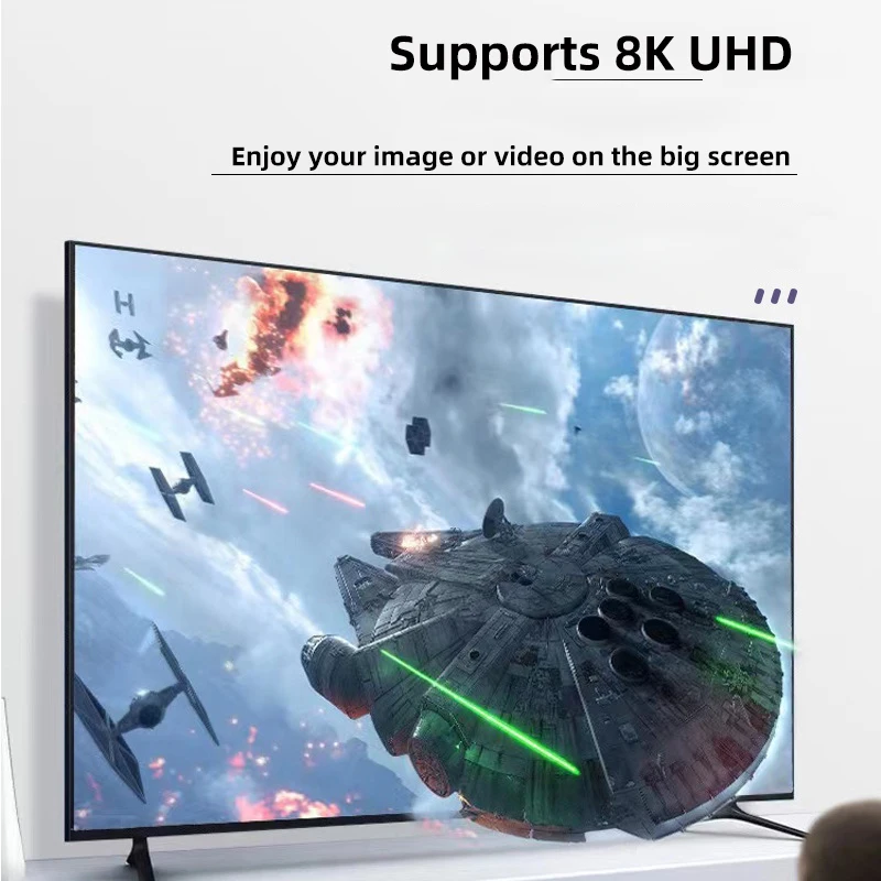 Фото Мини-HDMI-совместимый переходник «папа» на HDMI-совместимый «мама» Угол вверх вниз 180 градусов 8K при 60 Гц 2,1 гнездовой преобразователь расширения №5