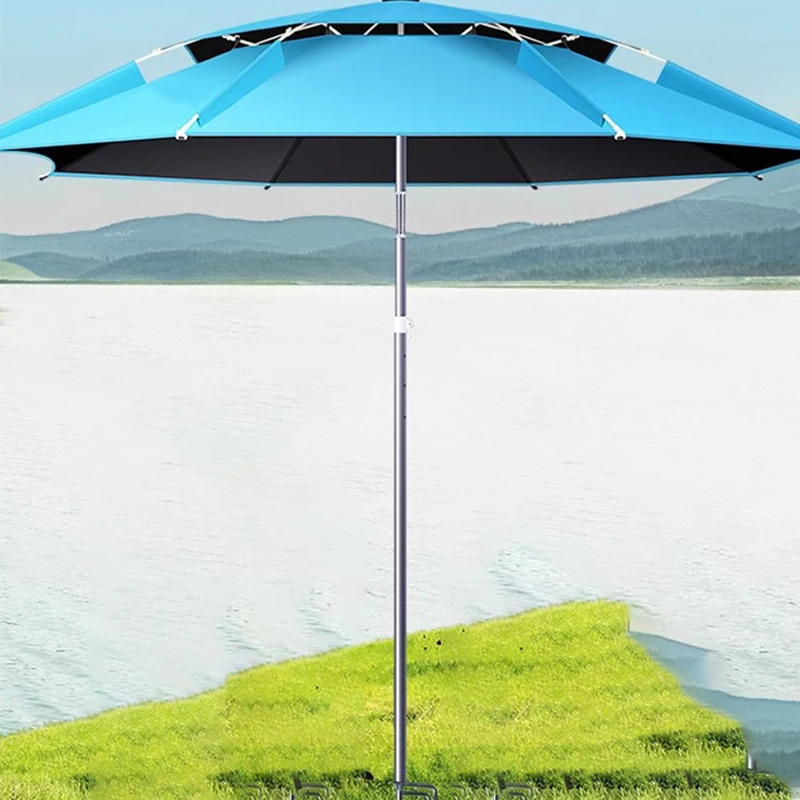 Зонт рыболовный двухслойный складной с защитой от УФ-лучей 2 0-2 6 м