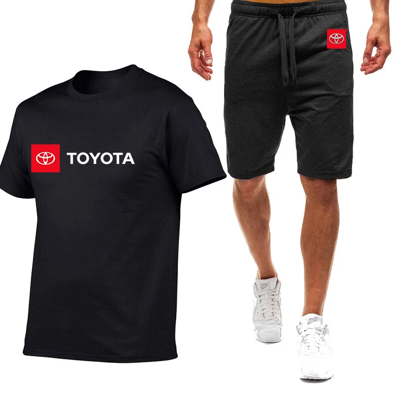 

2022 TOYOTA Printed Polo Shirts Men's Comfortable Short Sleeve Shorts Suit Cotton Harajuku Style Tops Casual Sport T-Shirt Tees