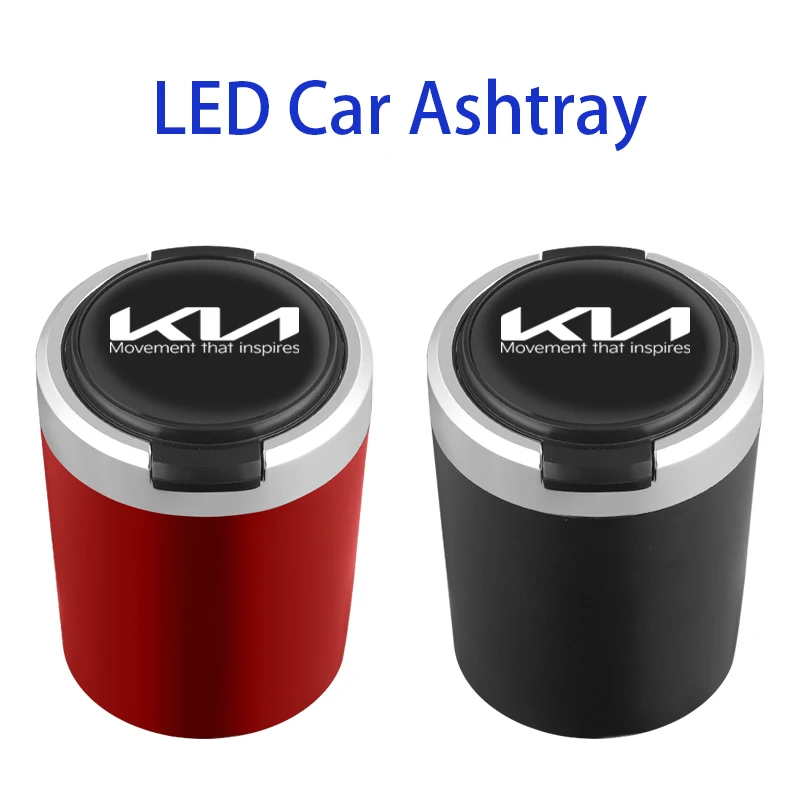 

Portable Auto LED Ashtray With Blue Light Car Styling Smokeless Ash Tray For Kia Sportage Ceed Rio Picanto Sorento Soul K2 K3 K5