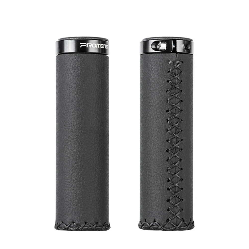 

Tools Bike Grip Cover Handlebar 115MM Bicycle Bike Black Double Lock-on Grips Handlebar Leather Leather Grips MTB