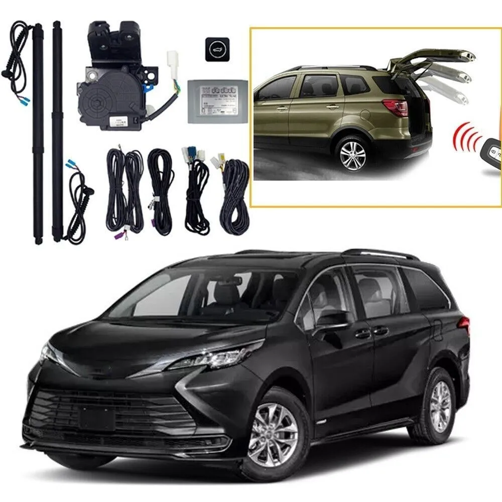 Фото Электрическая задняя дверь с электроприводом подходит для Toyota Sienna XL40 2021-2025, дистанционный электрический пульт дистанционного управления, электрический, высокое качество №1