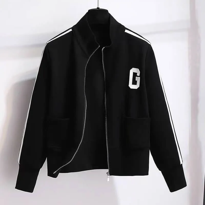 High quality Women Golf Wear hoodie autumn sweater Korean Fashion Golf Clothing zipper loose pocket casual Ladies Golf Coats top