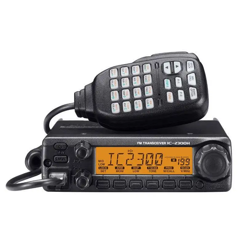 

65W IC-2300H VHF 136-174Mhz FM Tranciever made japan mobile car radio vintage IC 2300H walkie talkie long range