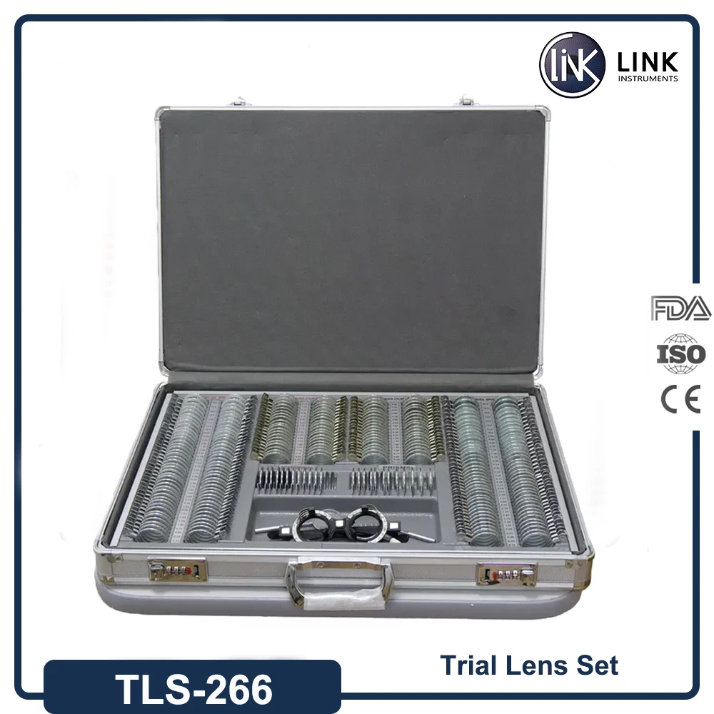 

266 шт. оптические линзы оптометрический ободковый Чехол Набор серых металлических колец пробная линза набор алюминиевых чехлов