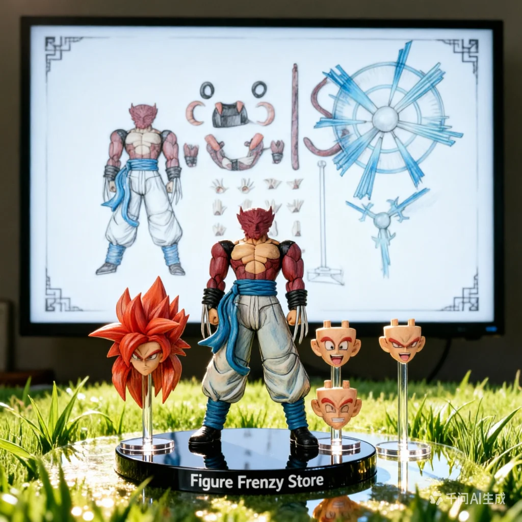 Фото Специальное предложение: Фигурки Kamione Tonsenarttoys Dragon Ball SHF Gogeta SSJ4, аниме-фигурки, игрушки, в наличии на складе. №2