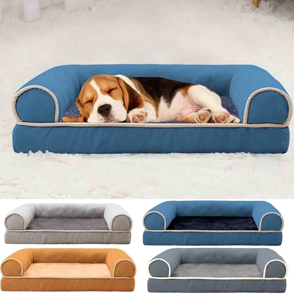 S/M/L диван-кровать для кошек и собак теплый лежак удобная плюшевая нескользящая