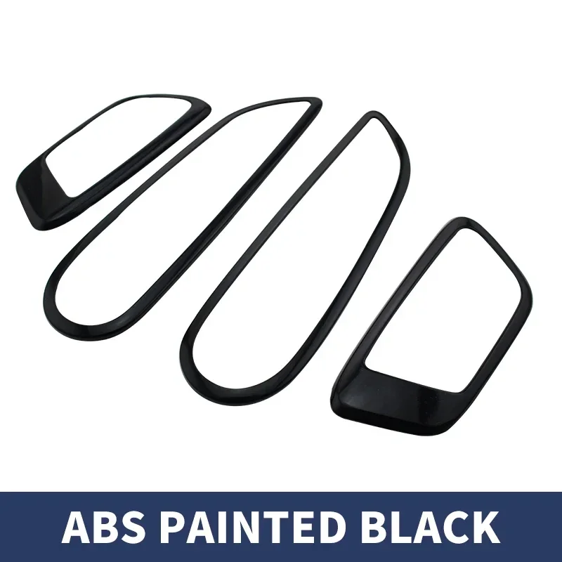 

ABS хромированная внутренняя отделка двери, ручная застежка, декоративное кольцо, наклейка для Ford Ecosport Fiesta MK7 2009-2013, автомобильные аксессуары