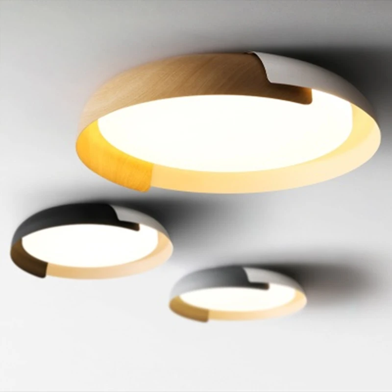 Японская потолочная лампа для спальни современный минималистичный светильник в