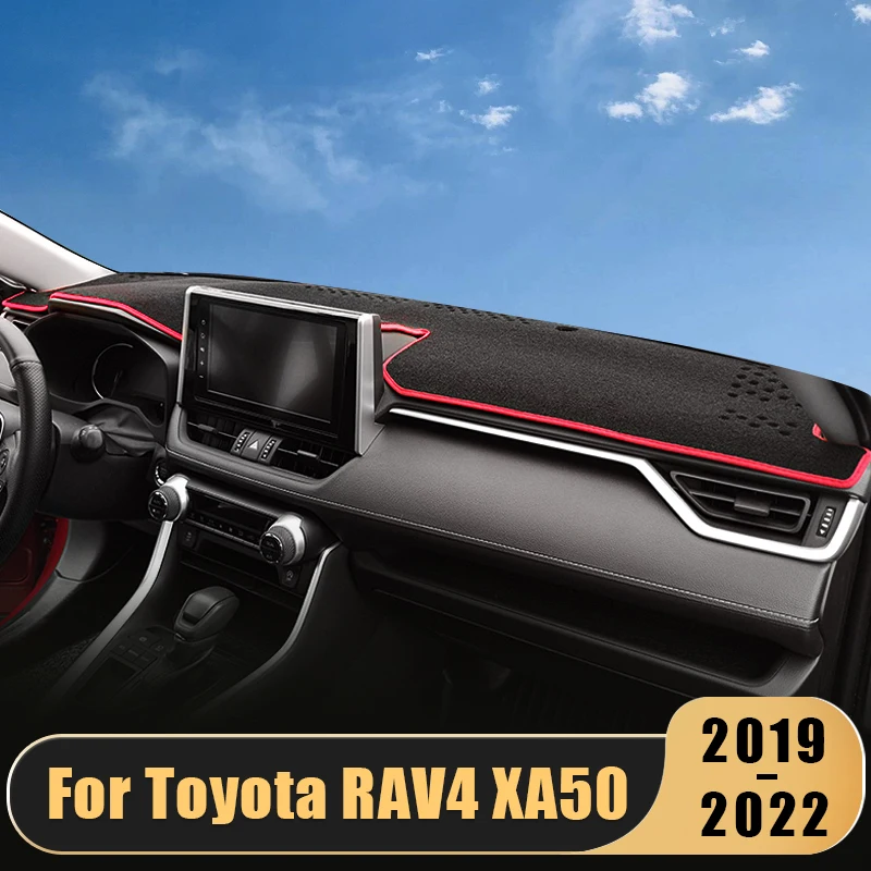 For Toyota RAV4 XA50 2019 2020 2021 2022 2023 RAV 4 Car Dashboard Cover Mat Dash Board Sun Shade Pad Carpets Anti-UV Accessories