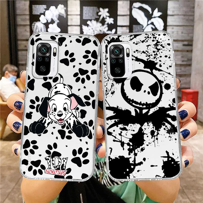 

Transparent Phone Case For Xiaomi Redmi Note 12 11E 11S 11 11T 10 10S 9 9T 9S 8 8T Pro Plus 5G Disney Christmas Jack Skeleton