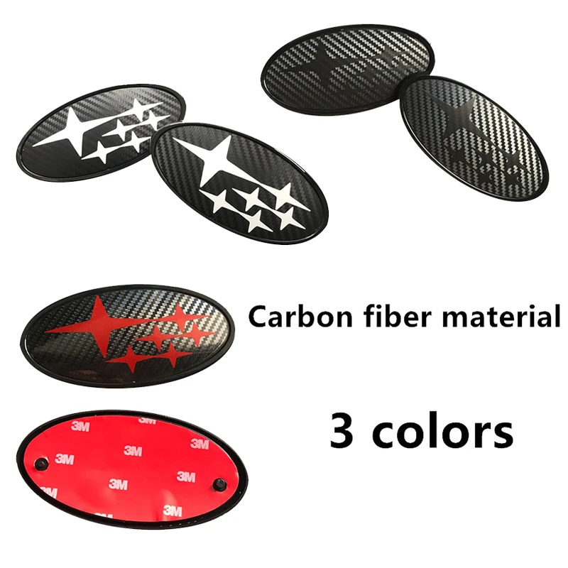 Автостайлинг из углеродного волокна передний капот задний багажник эмблема