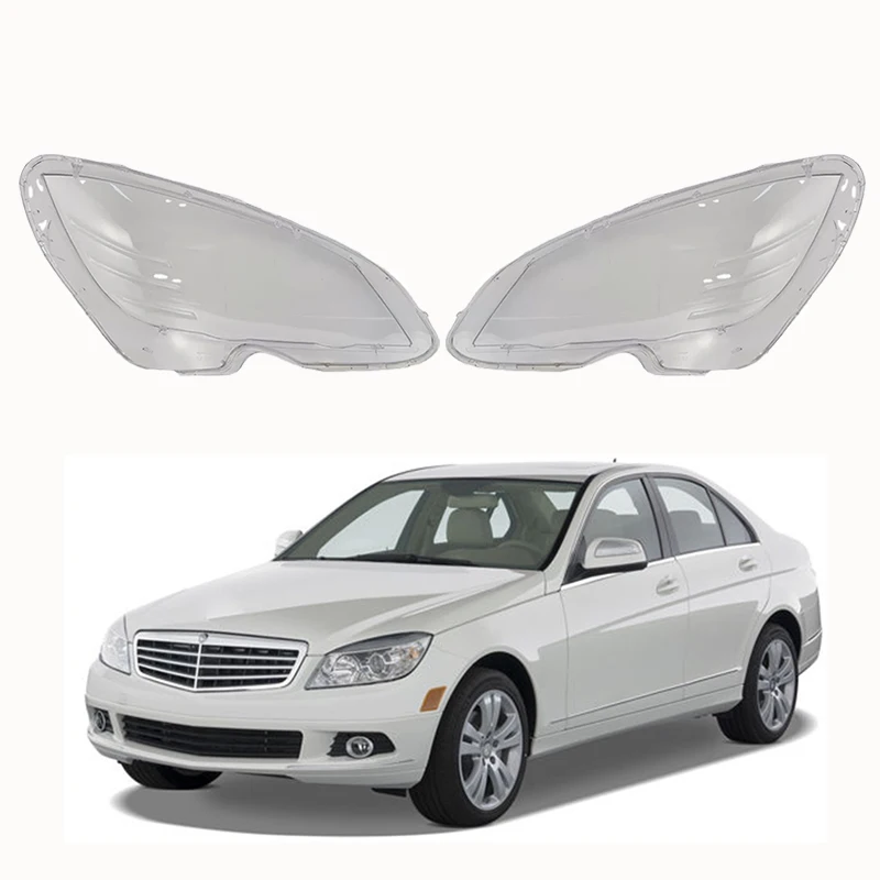 

For Benz C-Class W204 C180 C200 C220 C280 C300 2007 2008 2009 2010 Headlight Cover Lampshade Headlamp Glass Clear LED Len Shell
