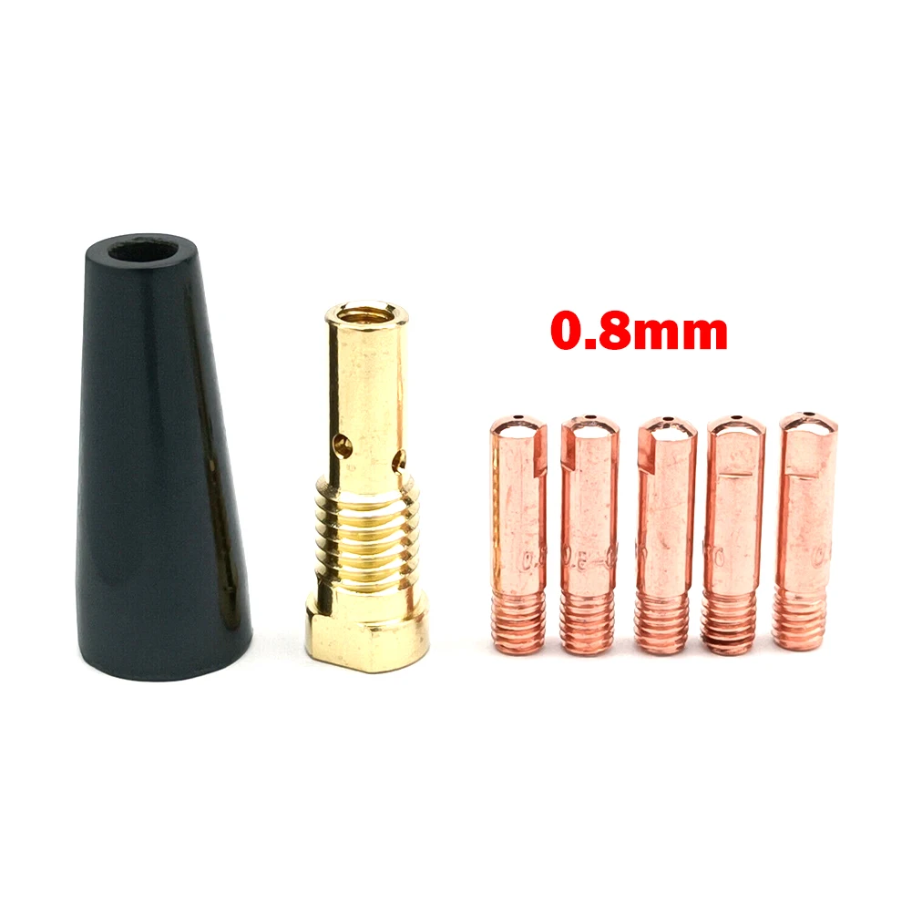 

7PK Nozzle Tip Kit Fit TITANIUM Easy-Flux 125 Amp Welder 56355 56359 High Quality Nozzle Tip Rack Set 030 (0.8mm) / 035 (0.9mm)