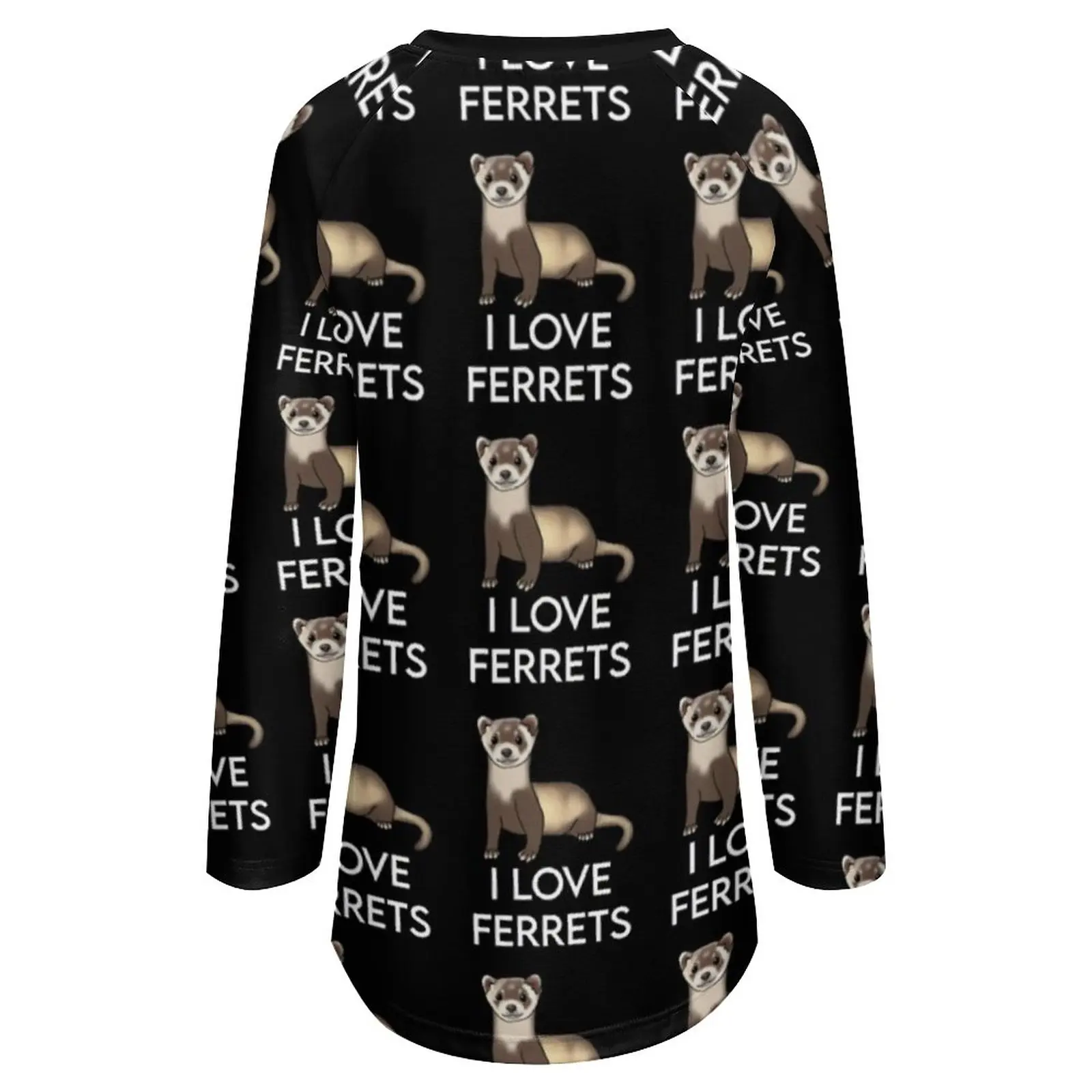 Футболки для влюбленных хорька я люблю хорьков корейская мода Женская Винтажная