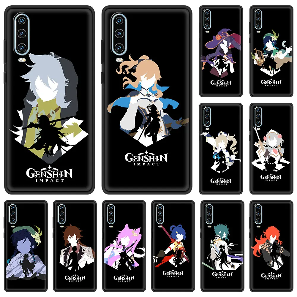 

Genshin Impact Anime Phone Case For Huawei P30 Lite P50 Pro P20 P40 Lite E P Smart Z 2021 Y6 Y7 Y9 2019 Y6p Y9s Y7a Soft Cover