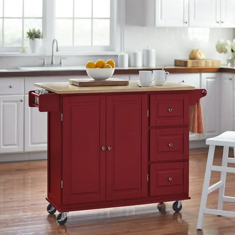 

Kitchen Cart, Red