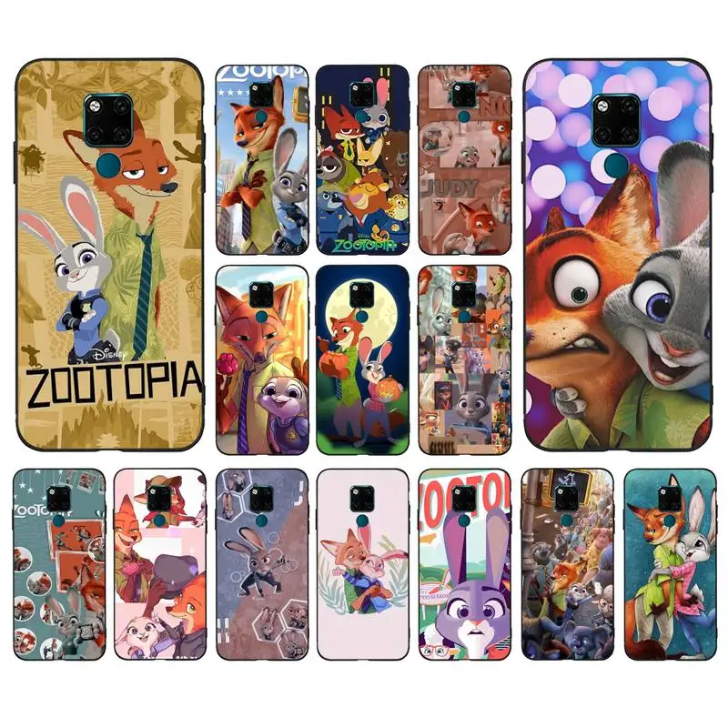 

Disney Zootopia Phone Case for Huawei Mate 20 10 9 40 30 lite pro X Nova 2 3i 7se