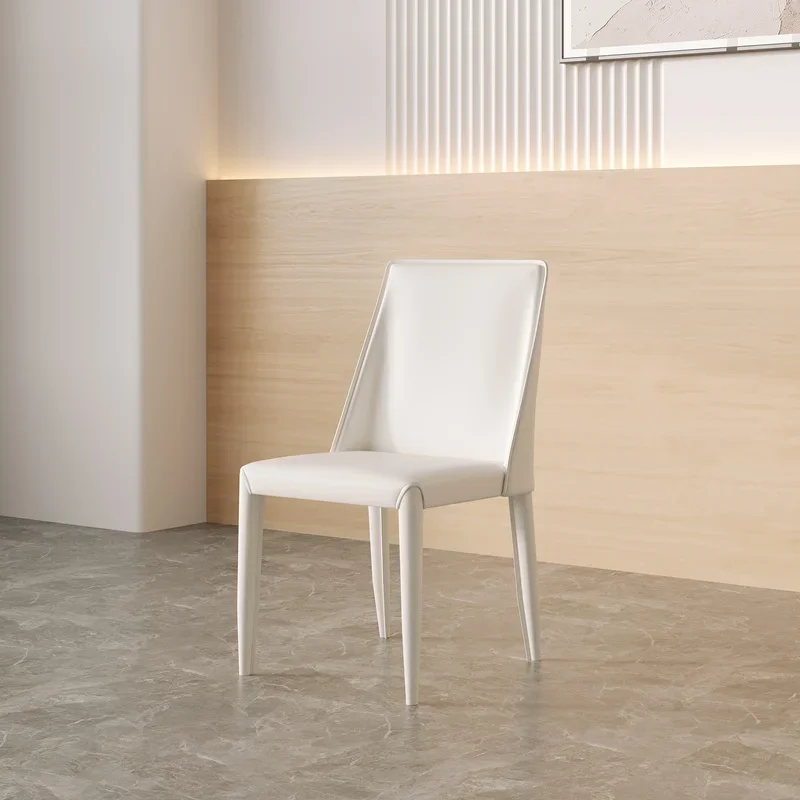 Минималистичный металлический ресепшн обеденный стул в скандинавском стиле