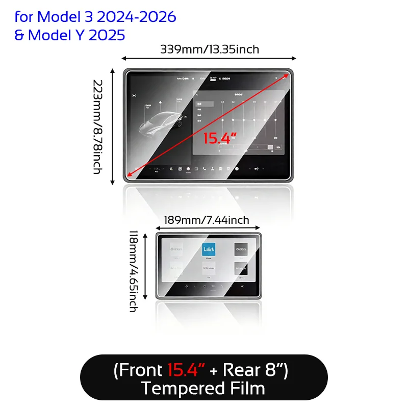 

Защитная пленка из закаленного стекла HD для экрана навигации Tesla Model 3 Highland 2024-2026 Y Juniper, аксессуары
