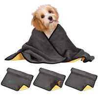 custom name absorbent towels for dogs cats bath towel eco friendly nanofiber quick drying bath pet towel