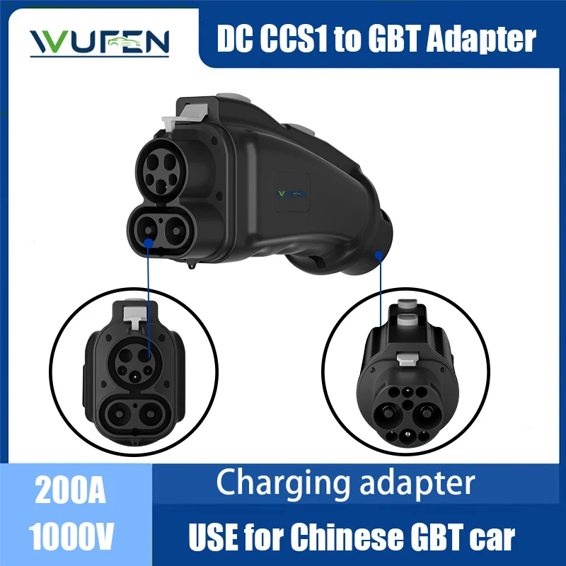 Автомобильный адаптер WUFEN EVSE CCS1 к GBT BYD Tesla, быстрая зарядка ...