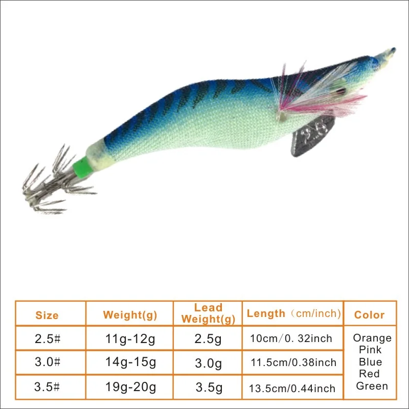 Приманка для рыбалки светящаяся деревянная креветка 3 0 #3 5 # с крючком - купить по