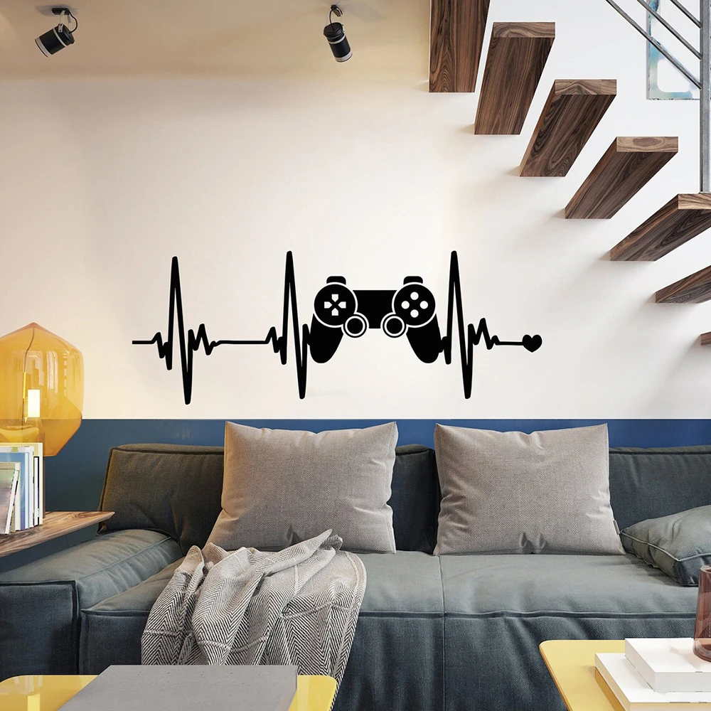Настенная Наклейка в виде картинки с изображением сердцебиения