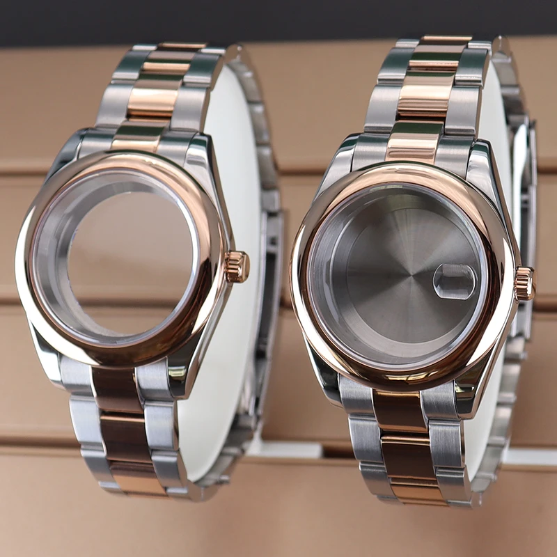 Корпус для часов FEIYASHI 36 мм 40 с круглым краем ремешок Seiko NH35 NH34 NH36 NH38 Miyota8215 механизм