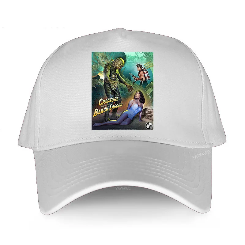 

Men's Fashion cotton printed Hat brand original Cap CREATURE BLACK LAGOON Manga Unisex Breathable Baseball cap Boyfriend hats