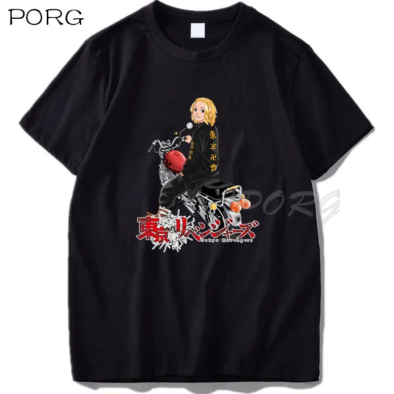 

Mikey Tokyo Revengers Anime T Shirts Short Sleeve T Shirt Harajuku Tops Summer Men's Tee Shirt Oversize Streetwear Graphic Tee