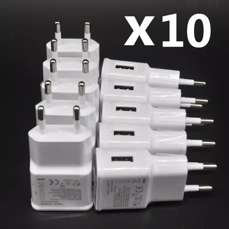 

2A EU USB Charger Power Adapter for Samsung Galaxy M21 A10 J3 J5 j7 A3 A5 A7 2016 Note 2 4 5 S4 S6 S7 EDGE 10Pcs/Lot