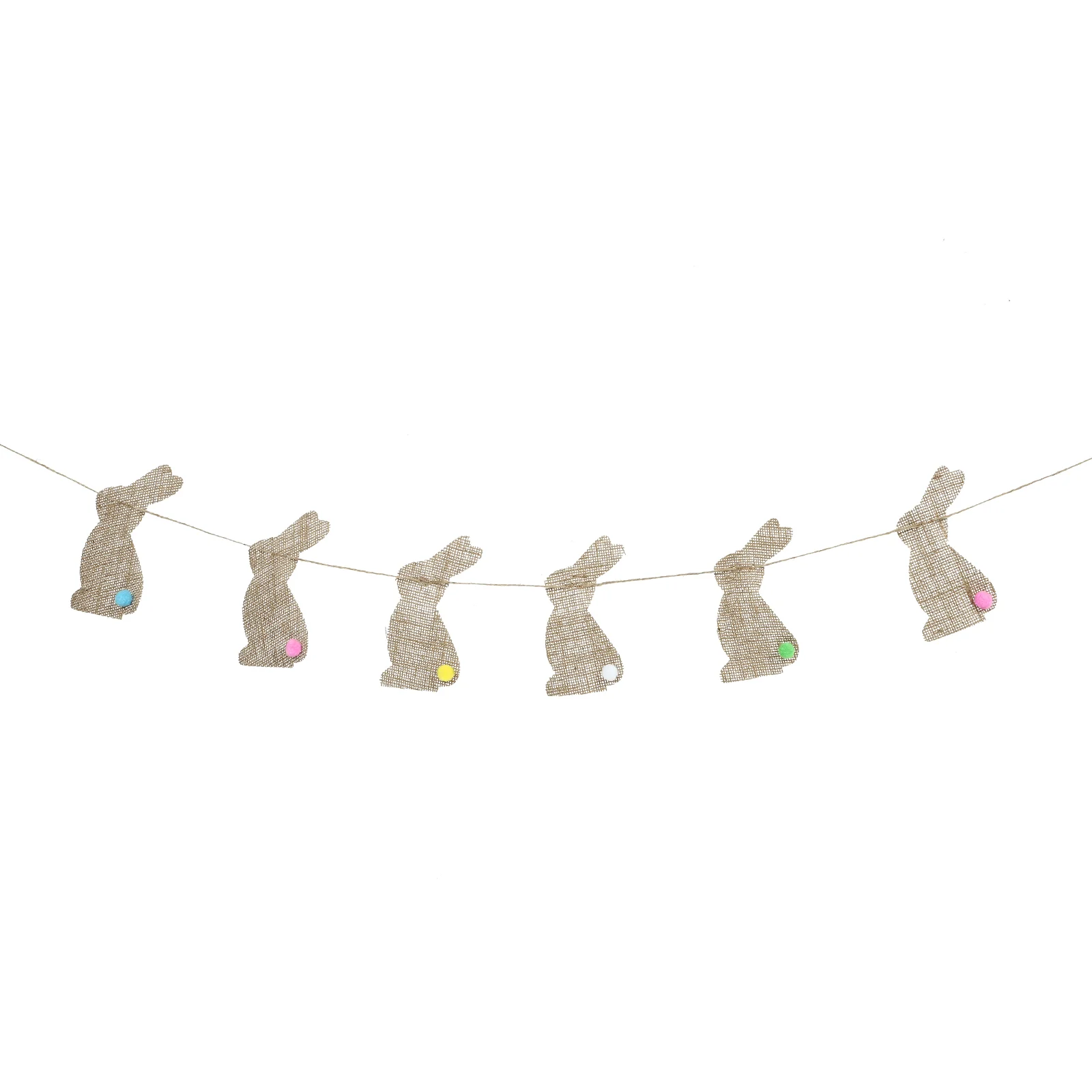 

Easter Banner Burlap Bunny Happy Garland Banners Bunting Decorations Decorating Ideas Rabbit Felt Rabbits Flags Bunnies Vintage
