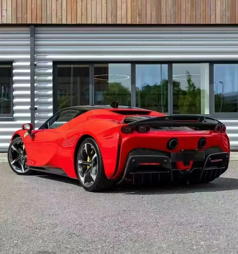 Фото Высококачественный задний спойлер из карбона в стиле OEM для Ferrari SF90, напрямую от производителя №5