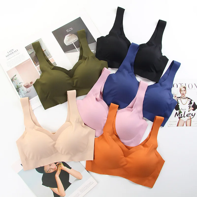 

Женский бесшовный бюстгальтер с чашками пуш-ап, из вискозы